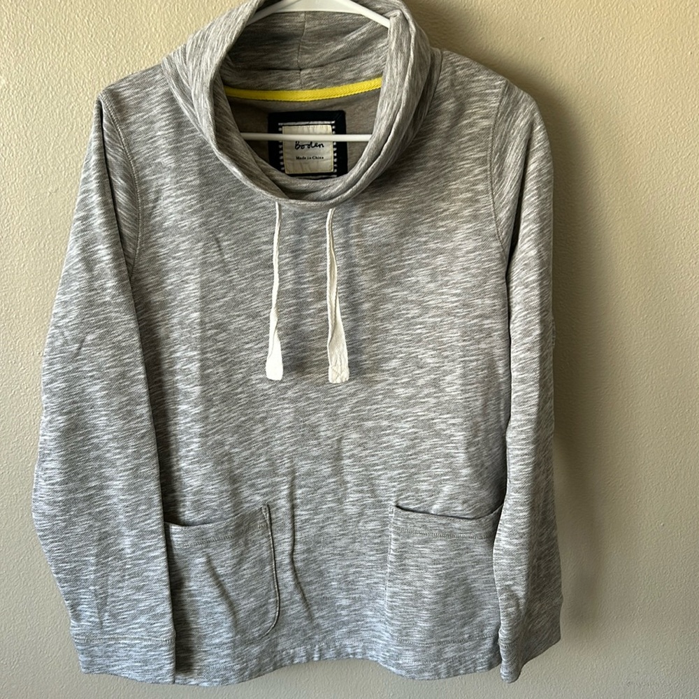 Boden Gray Turtleneck Sweater
